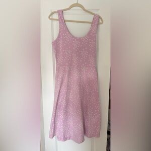 Pact fit and flare tie back dress NWT